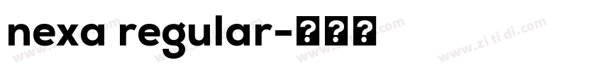 nexa regular字体转换